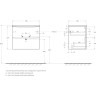 База под раковину BELBAGNO MARINO-CER-MINI-600-2C-SO-WO-P